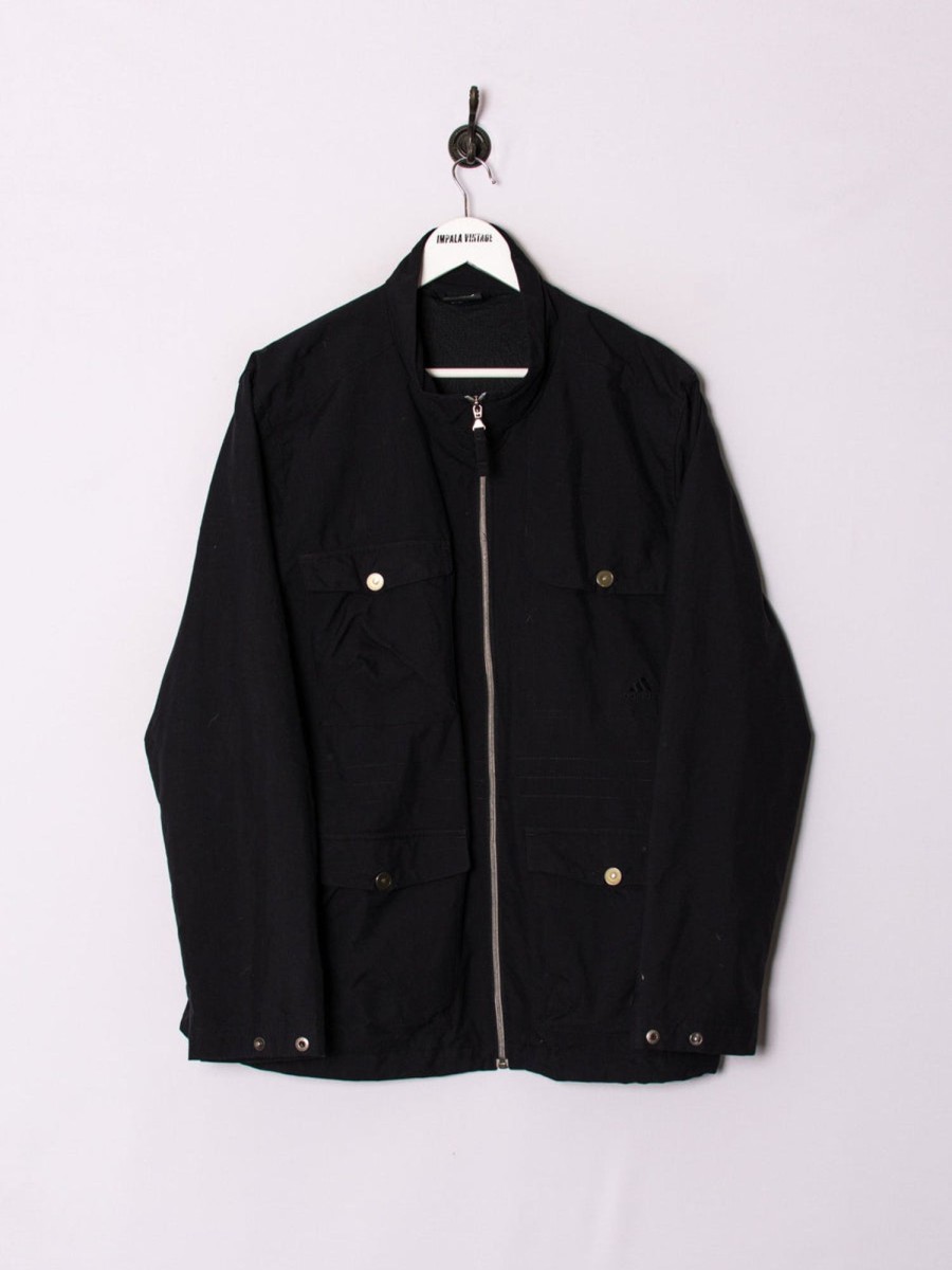 Impalavintage Adidas Black I Long Jacket Hot