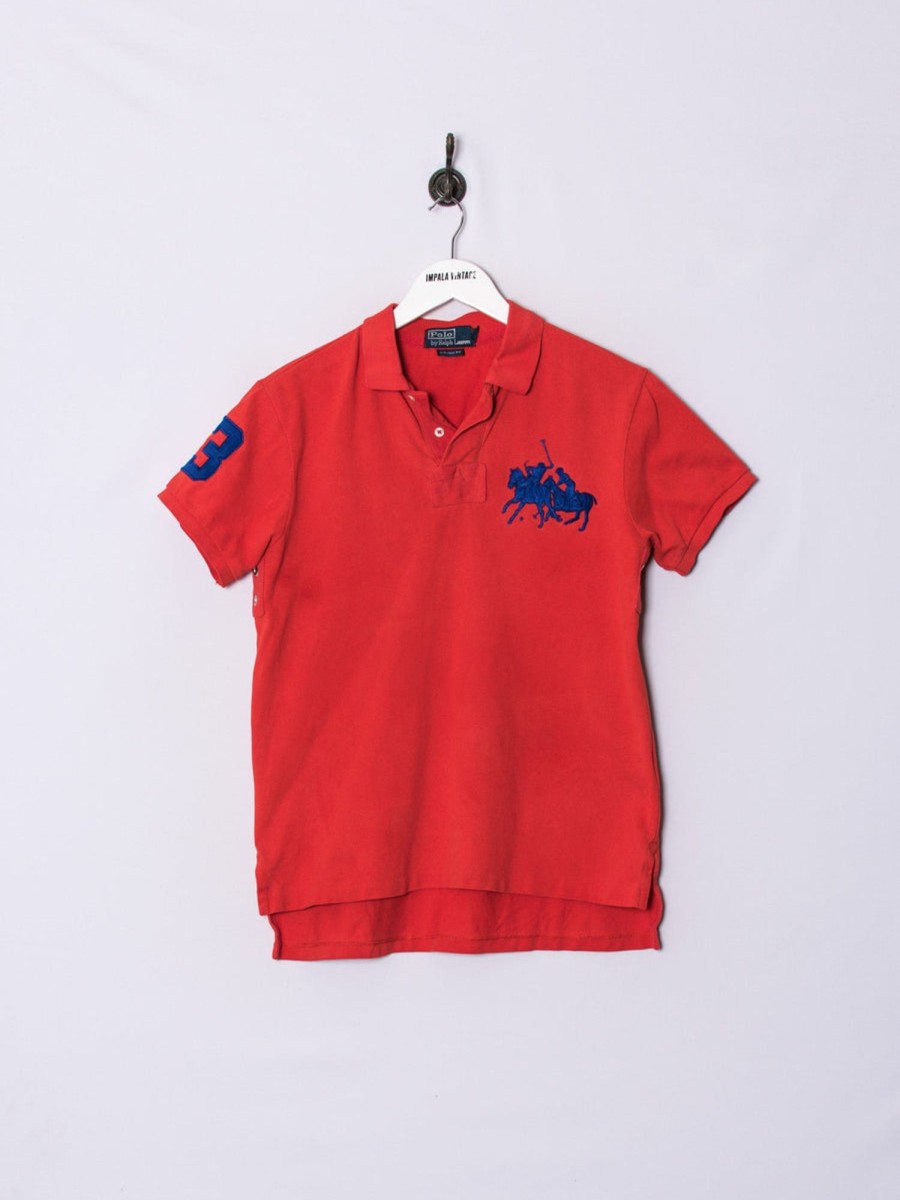 Impalavintage Polo Ralph Lauren Orange Poloshirt Hot