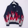 Impalavintage Nike Navy Blue Rework Hoodie Best