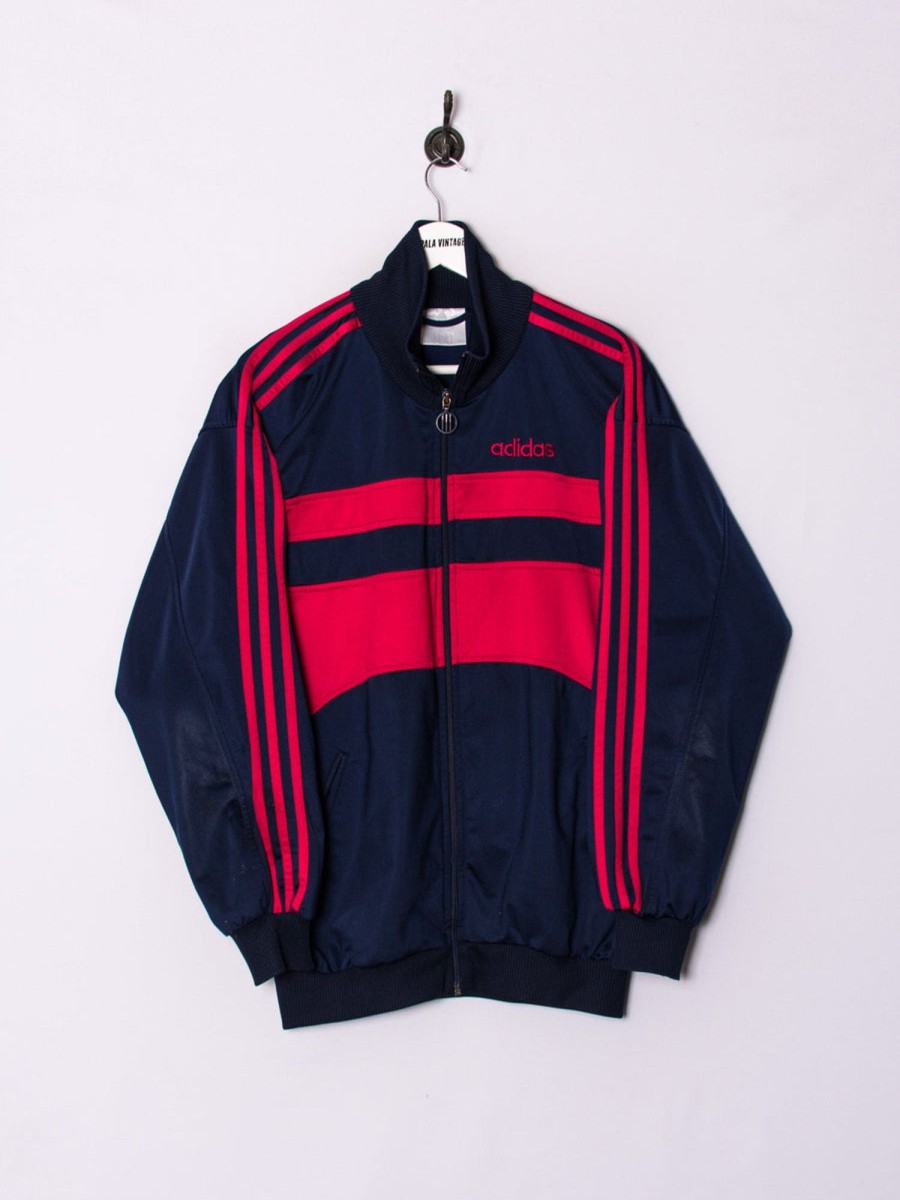 Impalavintage Adidas Blue & Red Track Jacket Clearance