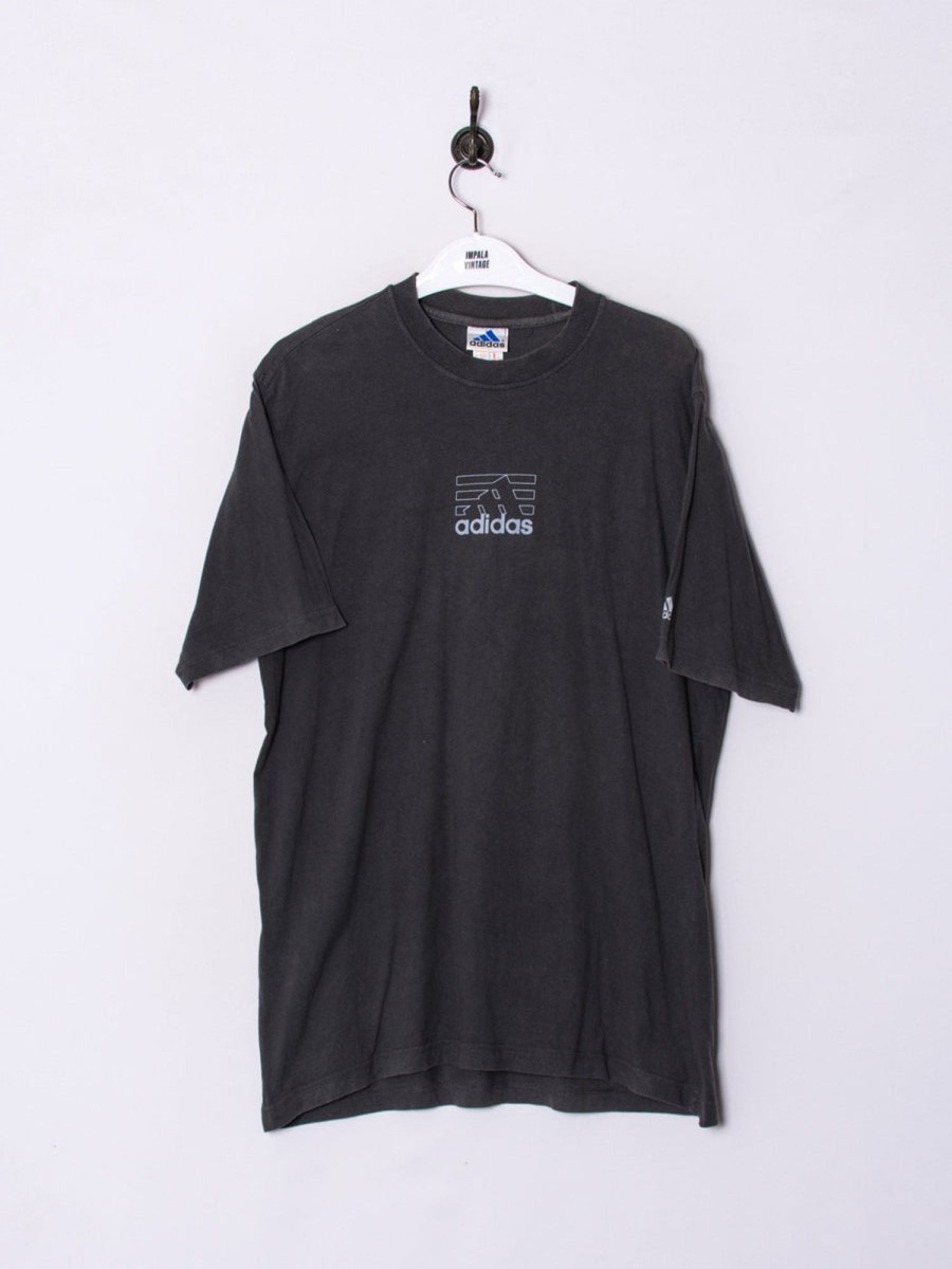 Impalavintage Adidas Grey Cotton Tee Online