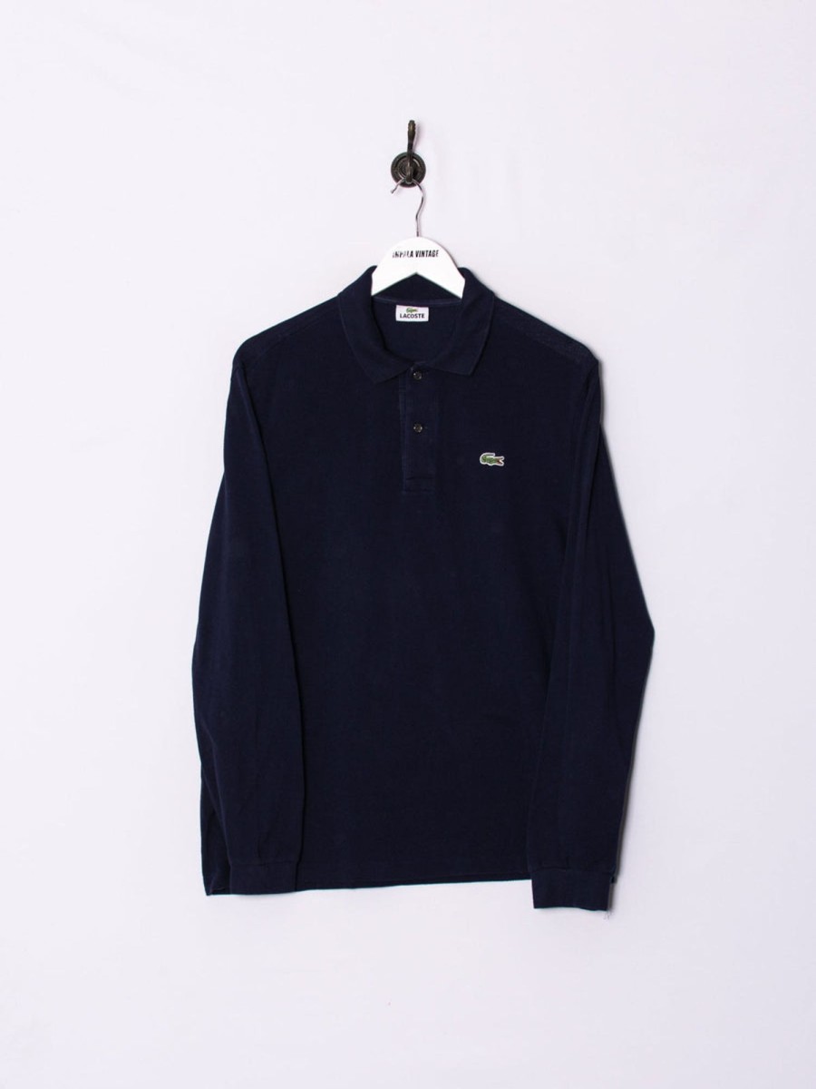 Impalavintage Lacoste Navy Blue Long Sleeves Poloshirt Online