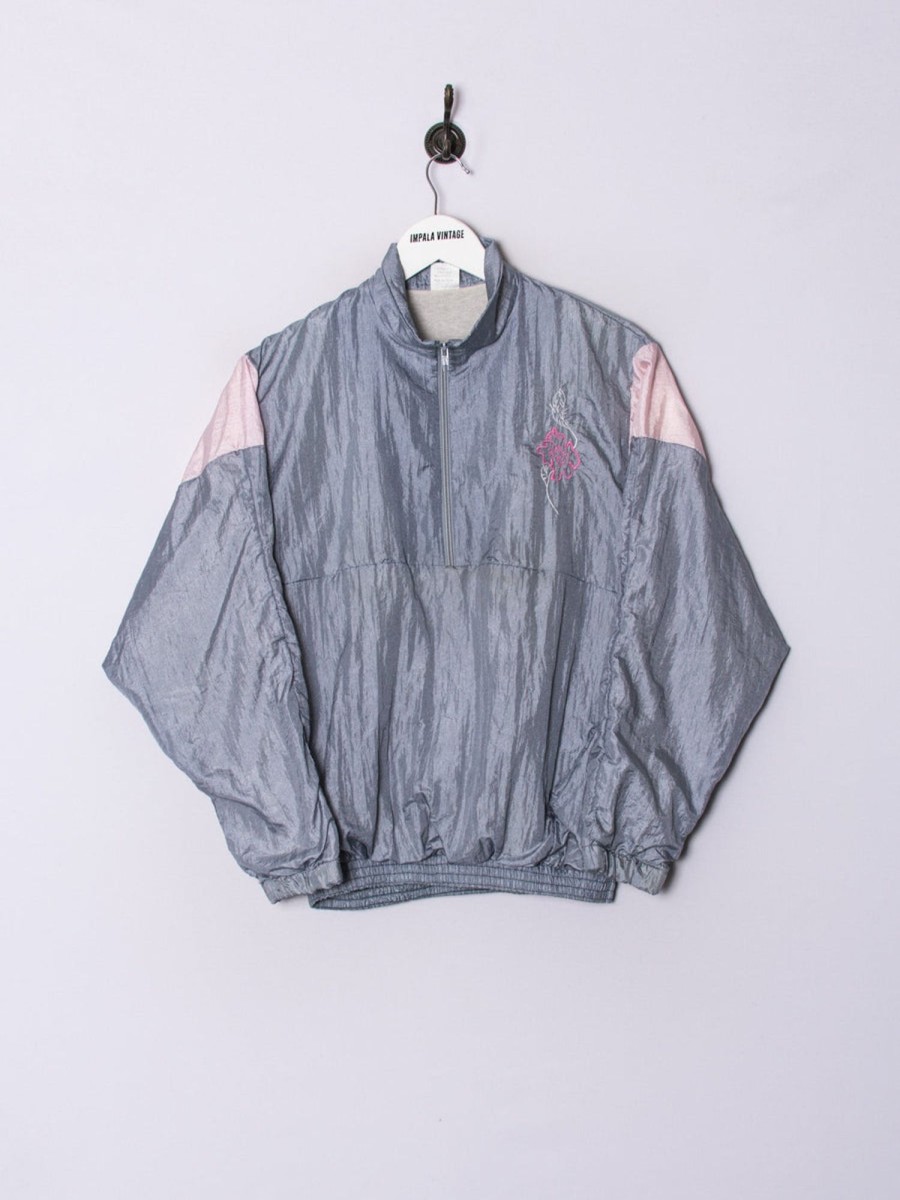 Impalavintage Grey & Pink Shell Jacket Online