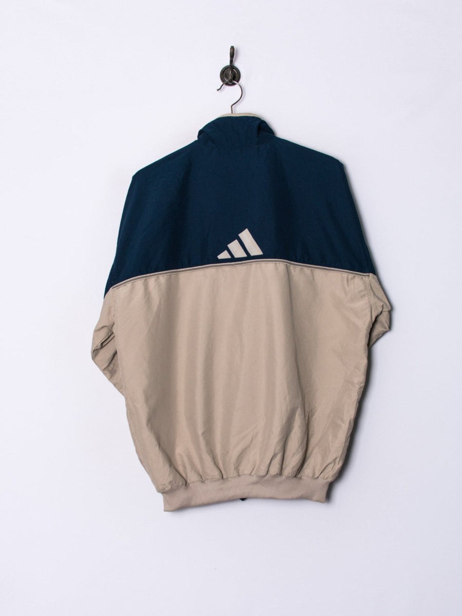 Impalavintage Adidas Blue & Cream Track Jacket Clearance