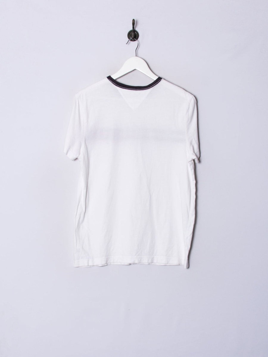 Impalavintage Tommy Hilfiger White Cotton Tee New