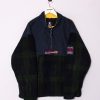 Impalavintage Chaps Polo Ralph Lauren Middled Zipper Fleece New