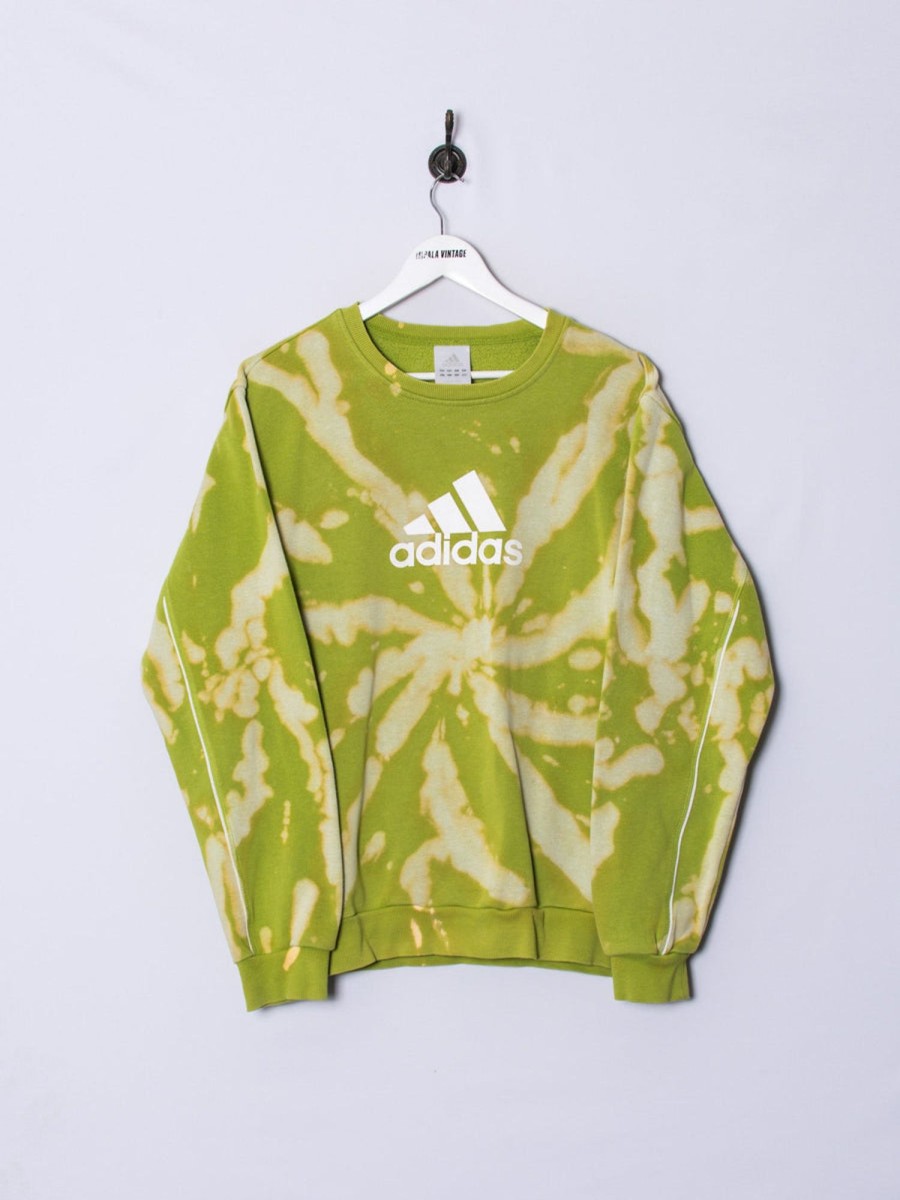 Impalavintage Adidas Green Tie Dye Sweatshirt Best