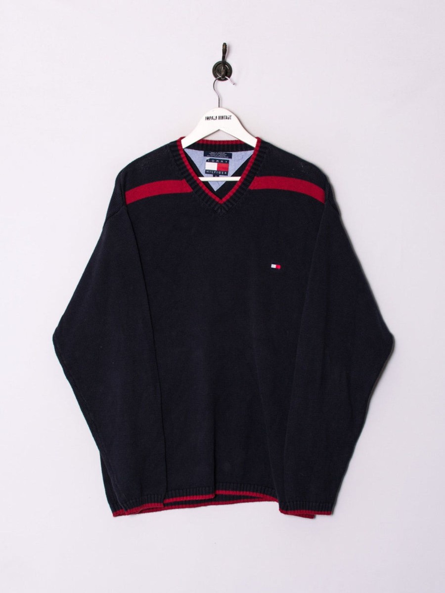 Impalavintage Tommy Hilfiger V-Neck Sweater Wholesale