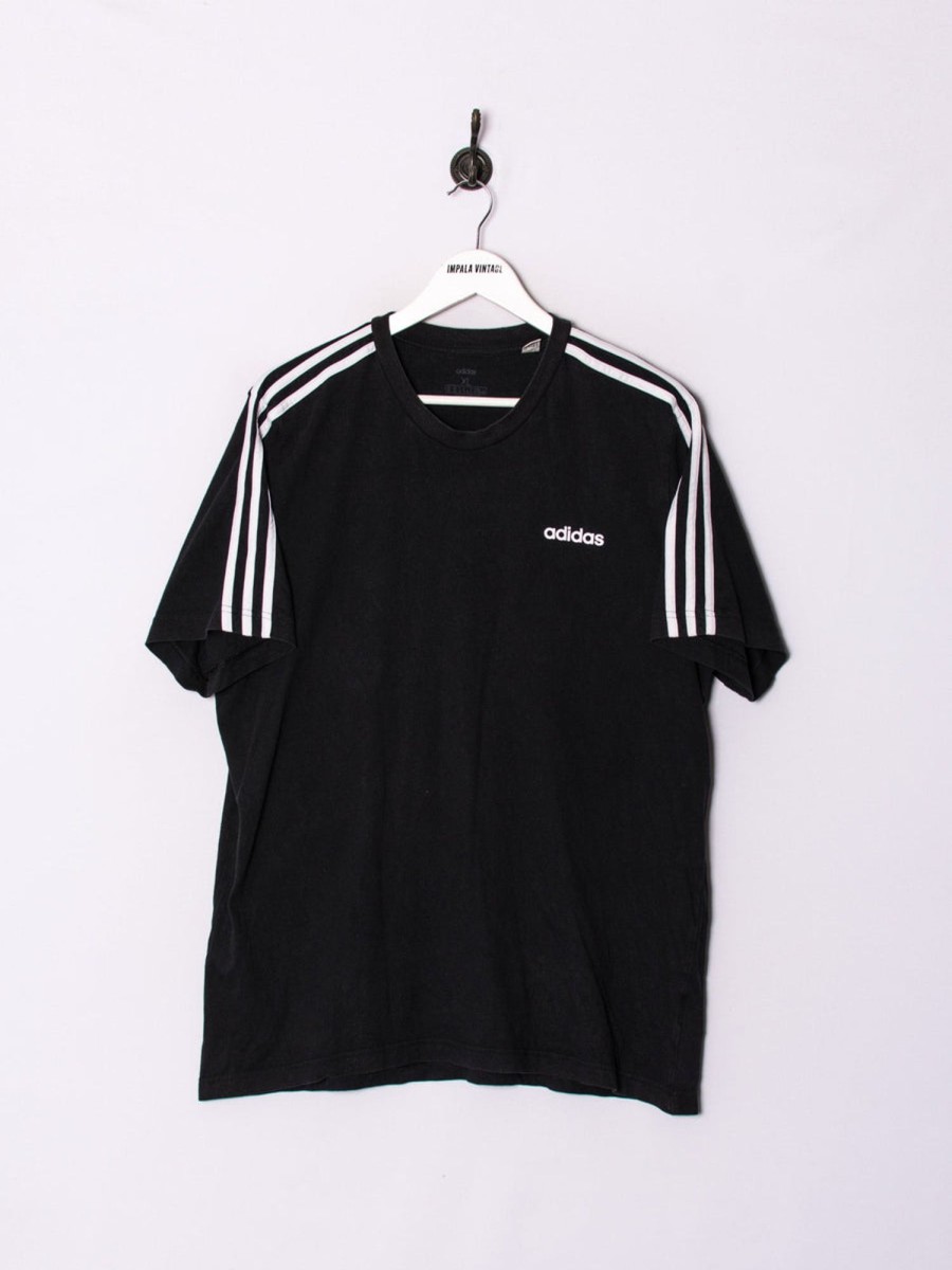 Impalavintage Adidas Black Cotton Tee Clearance