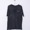 Impalavintage Champion Navy Blue Cotton Tee Wholesale