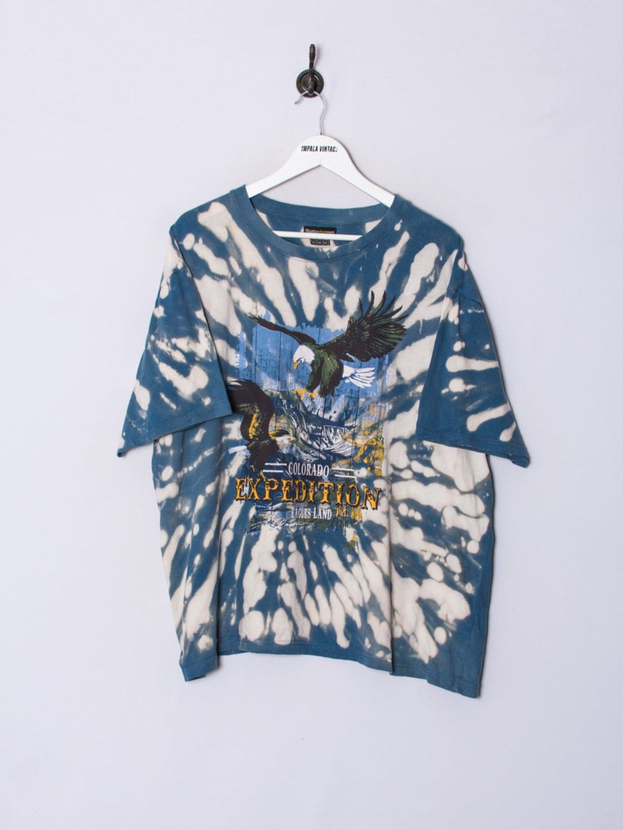 Impalavintage Eagles Land Tie Dye Cotton Tee Clearance