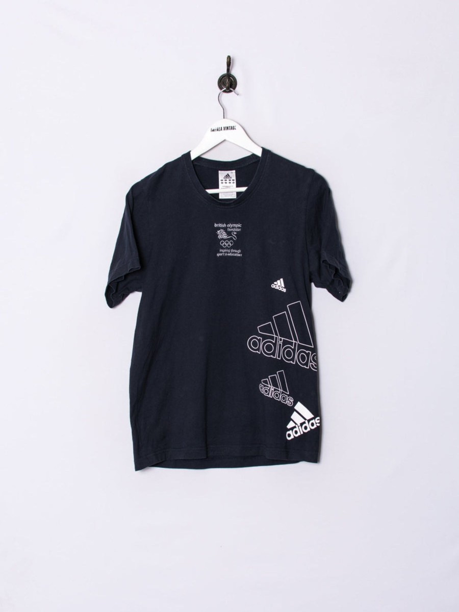 Impalavintage Adidas Foundation British Olympic Cotton Tee Hot