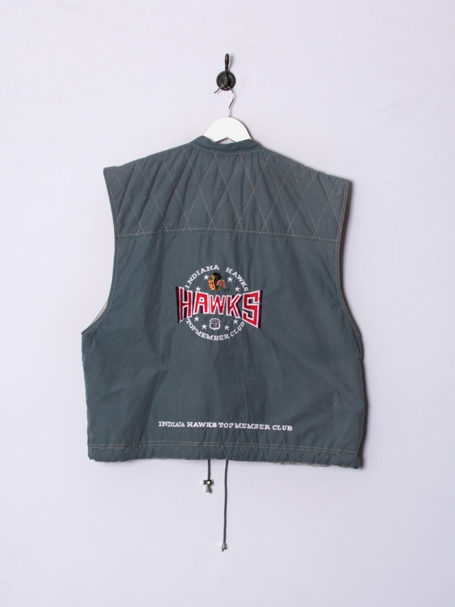 Impalavintage Indiana Hawks Usa Star Vest Nfl Vest Jacket Best