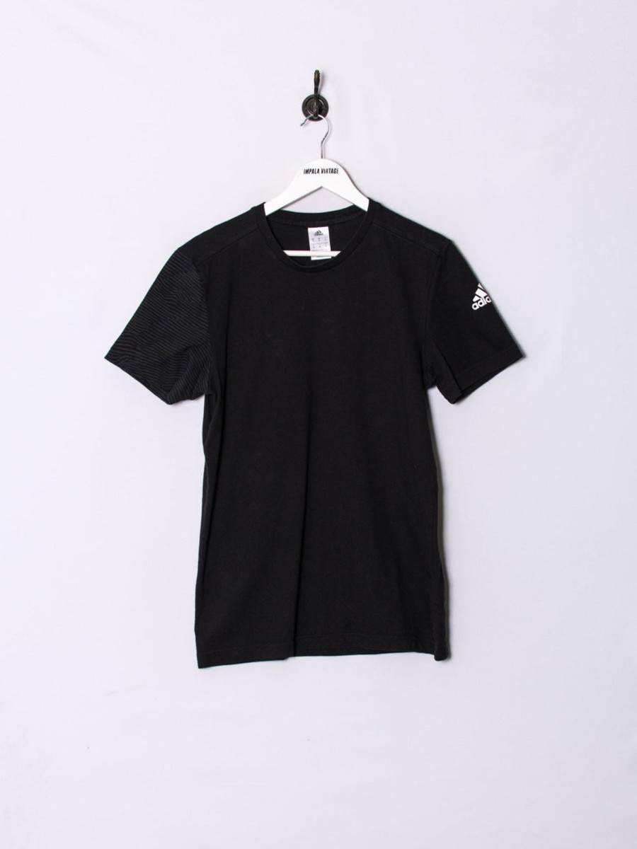 Impalavintage Adidas Black Tee Wholesale