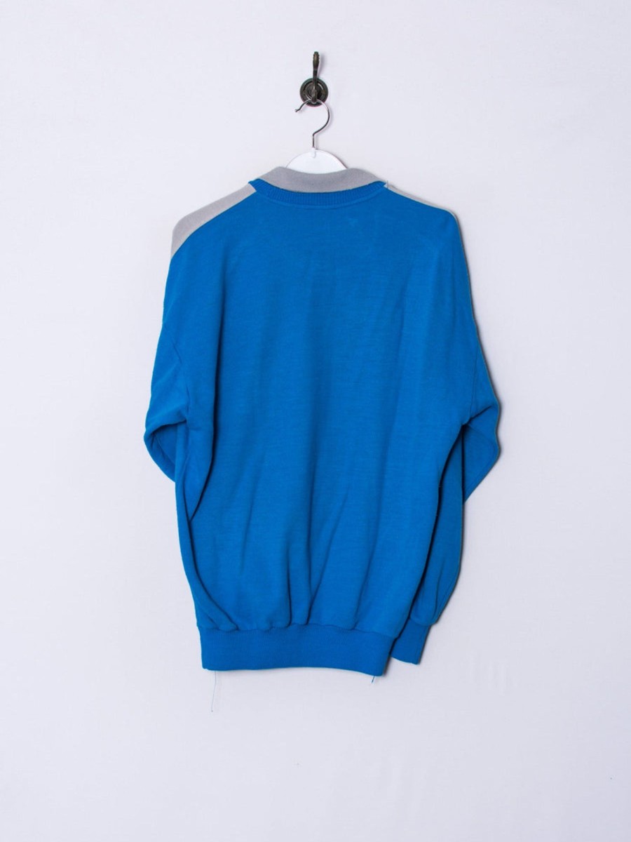 Impalavintage Blue & Grey Retro Sweatshirt Hot