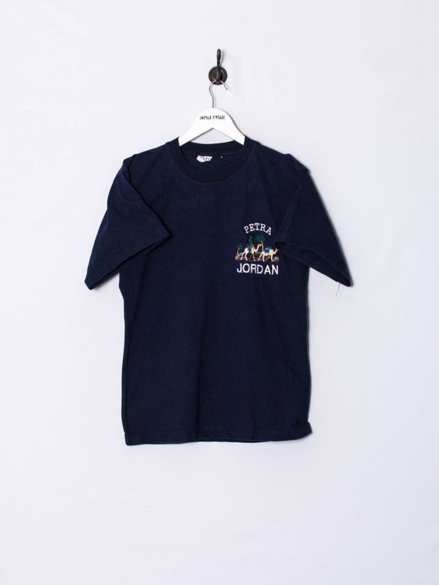 Impalavintage Jordan Petra Blue Cotton Tee Online