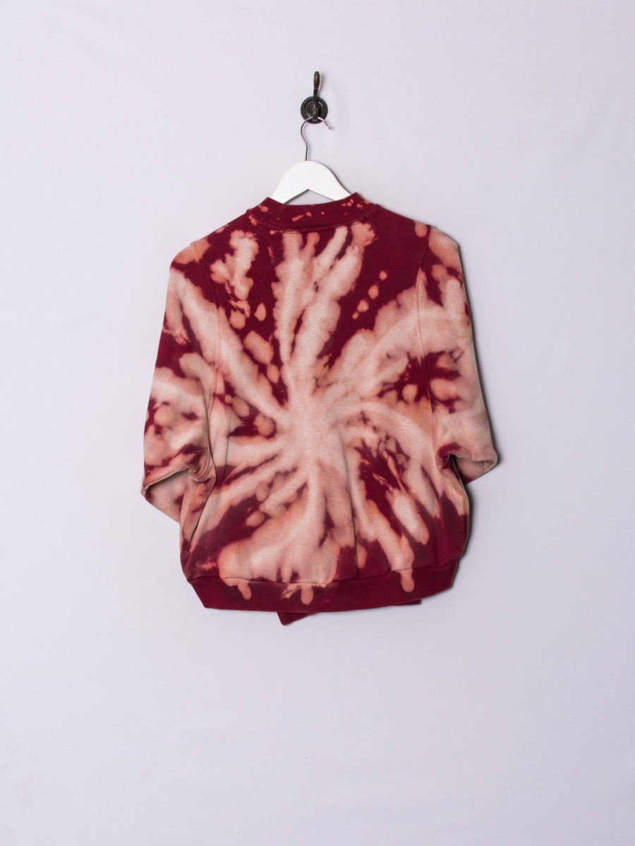 Impalavintage Fila Tie Dye Croptop Sweatshirt Hot