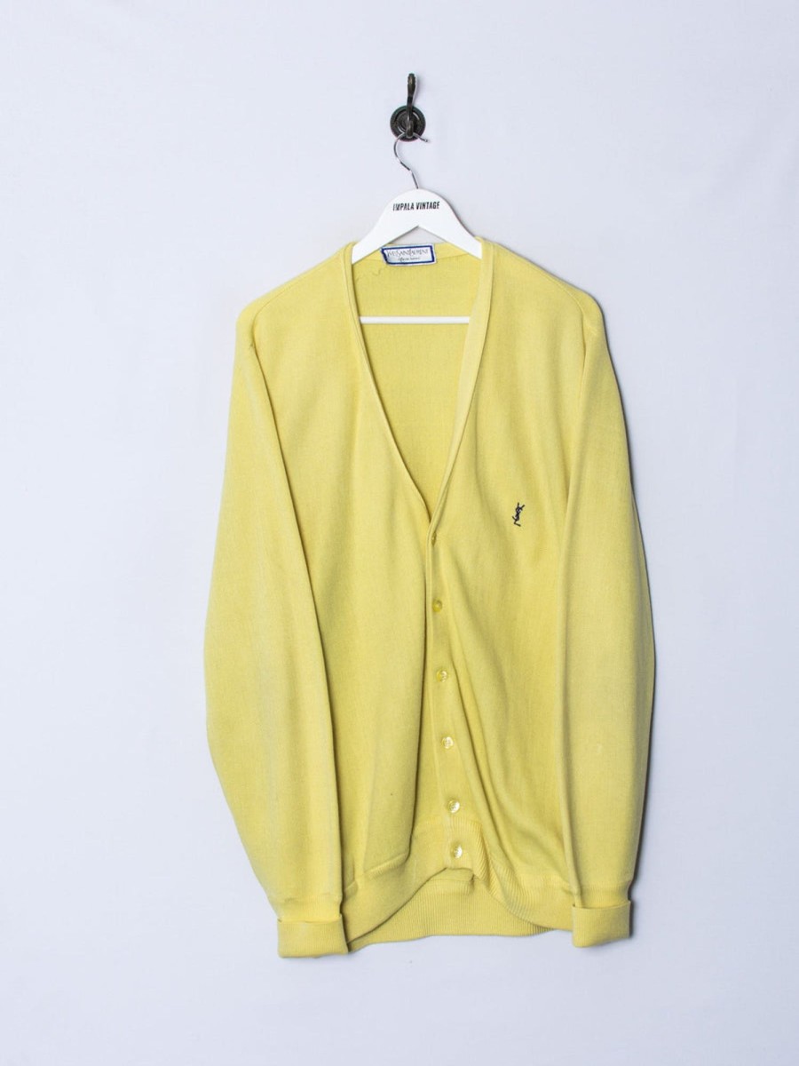 Impalavintage Yves Saint Laurent Yellow Cardigan Hot