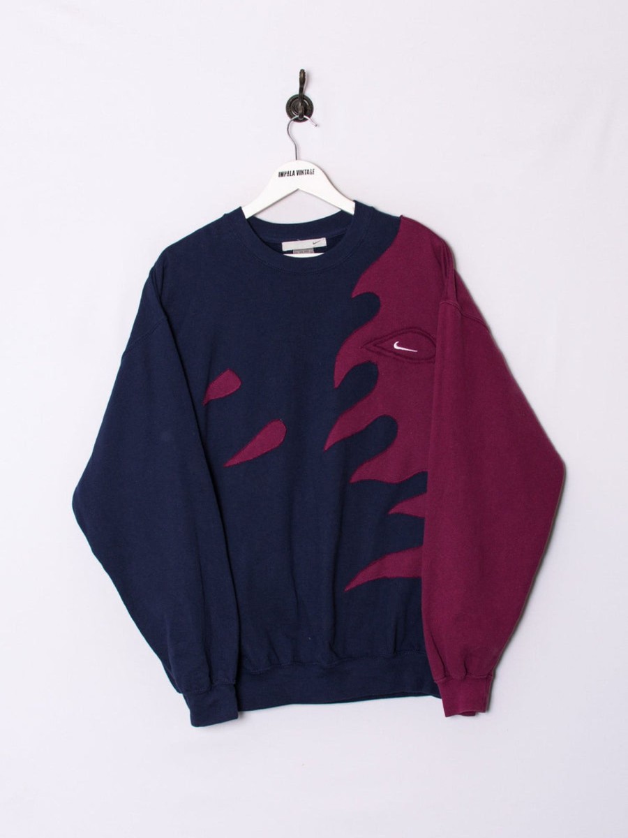 Impalavintage Nike Burgundy Rework Sweatshirt Best