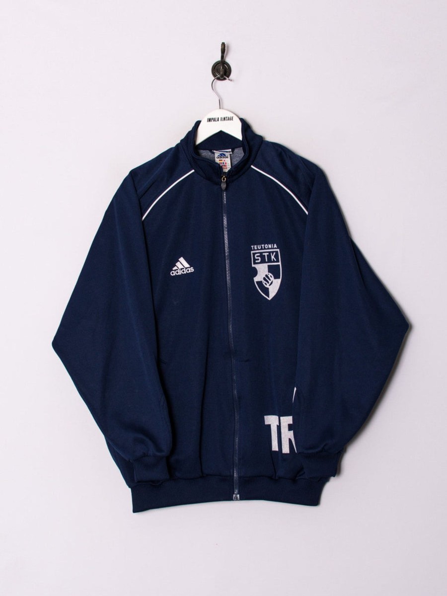 Impalavintage Adidas Blue Ii Track Jacket New