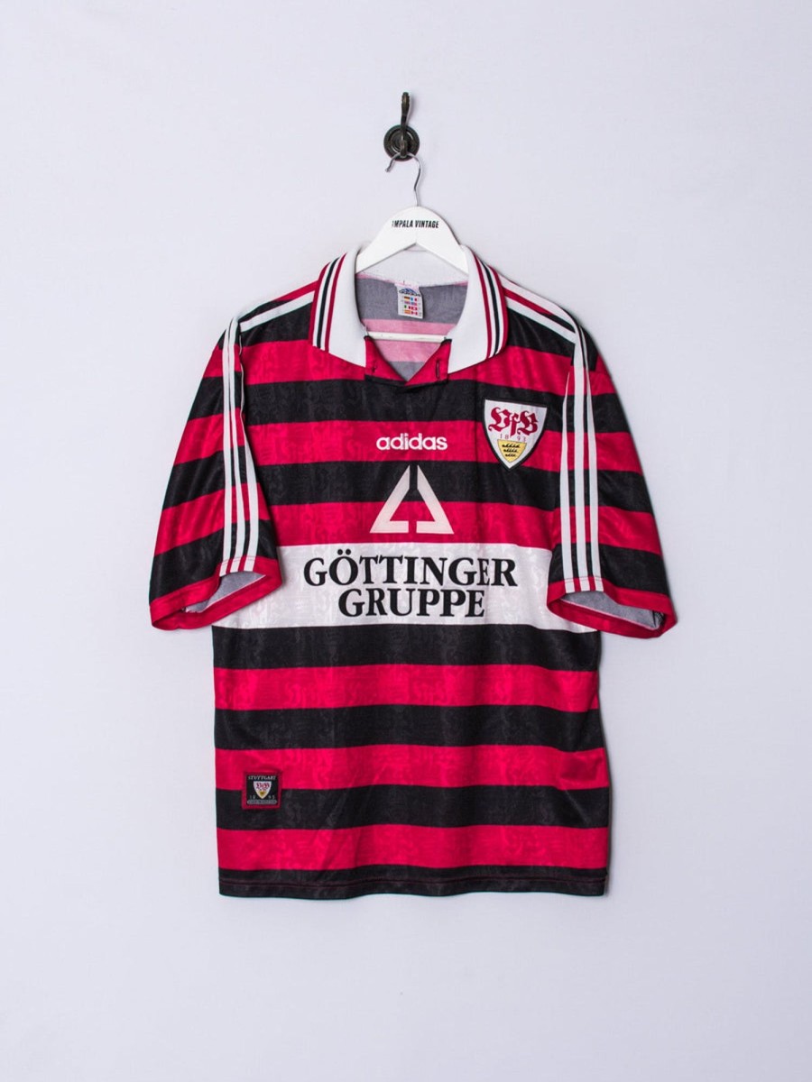 Impalavintage Vfb Stuttgart Adidas Official Football Away 1997/1999 Jersey Best