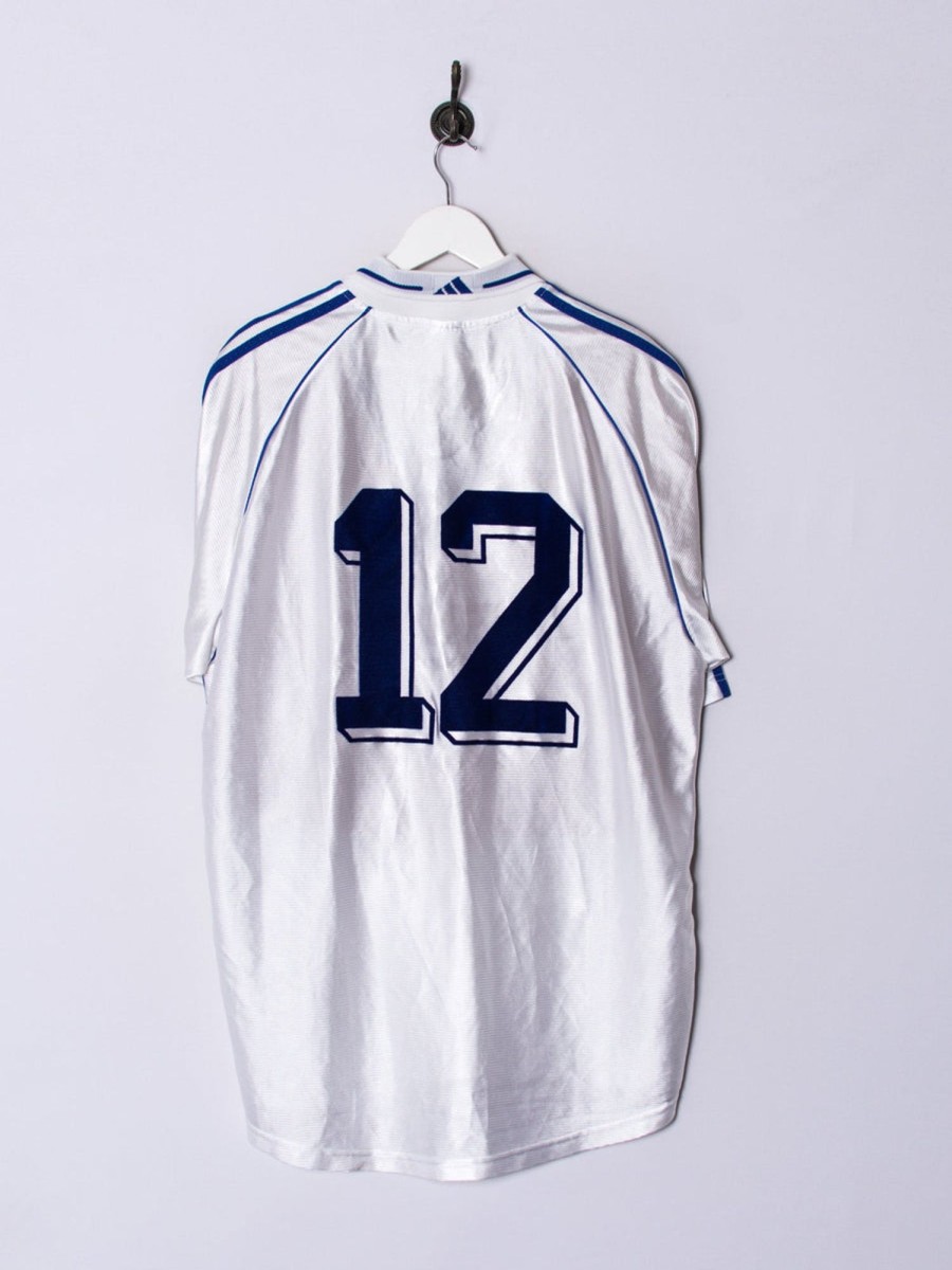 Impalavintage Adidas White Retro Jersey Wholesale