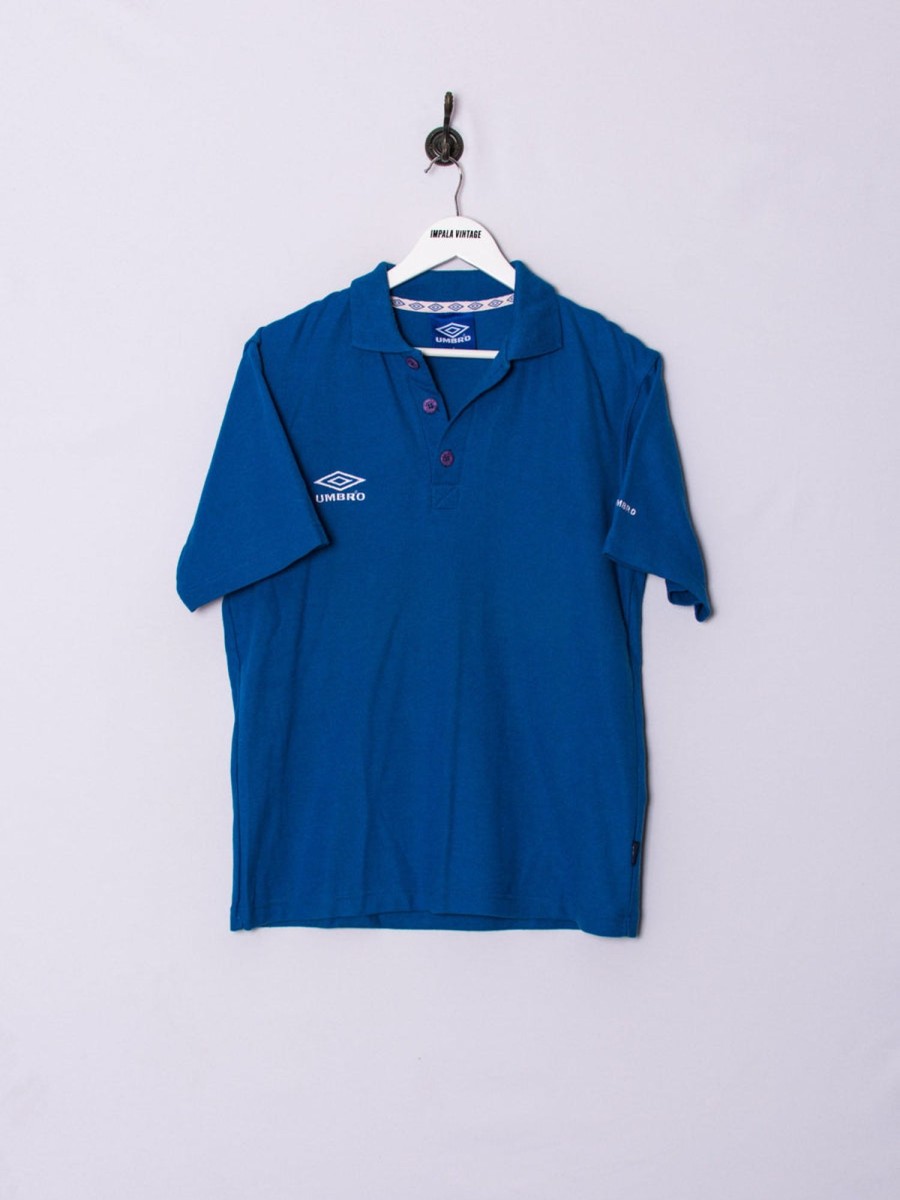 Impalavintage Umbro Blue Poloshirt Wholesale