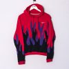 Impalavintage Nike Red Rework Hoodie Online