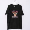 Impalavintage Miami Basketball Black Cotton Tee Online