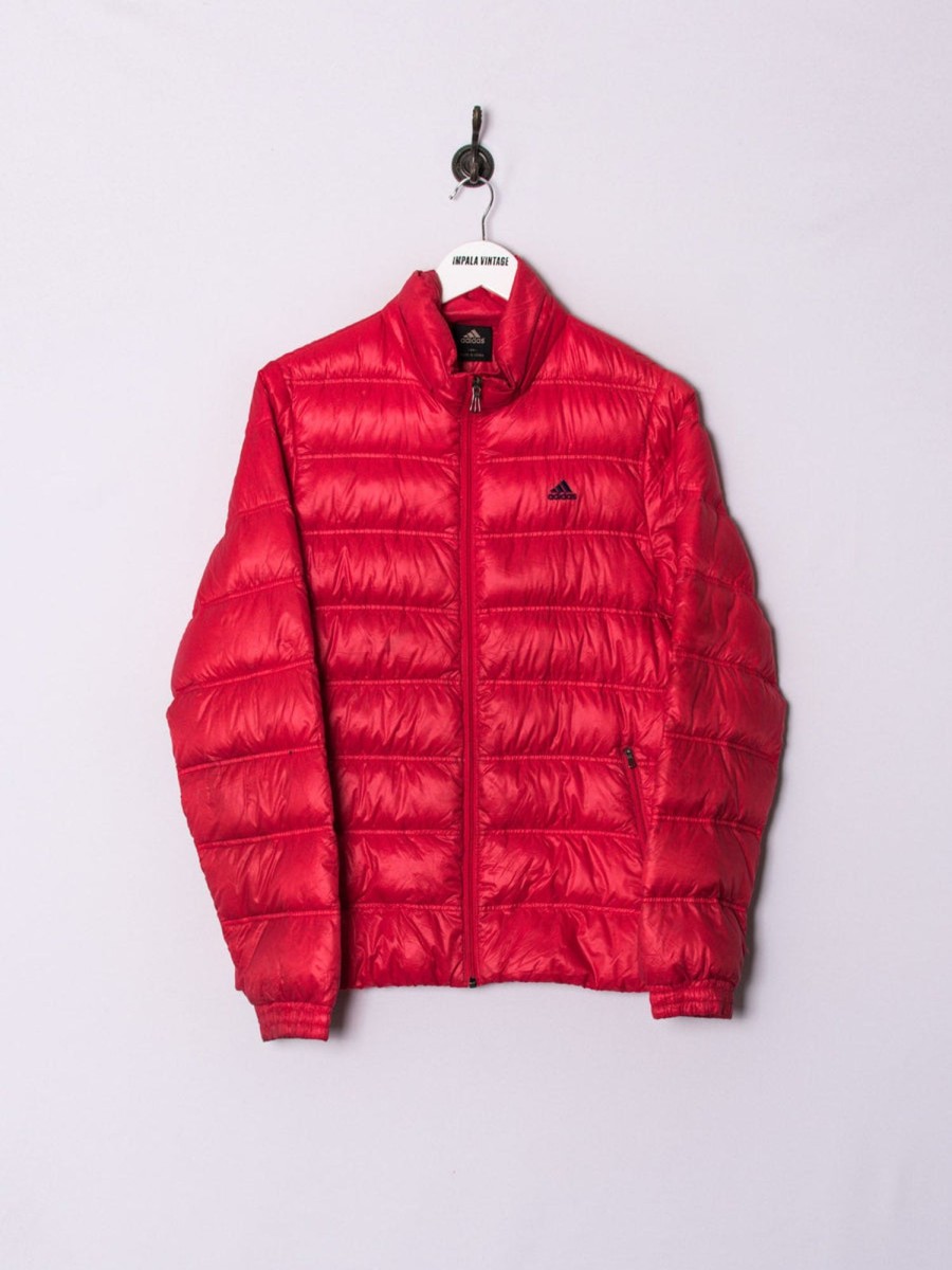 Impalavintage Adidas Red Puffer Jacket Wholesale