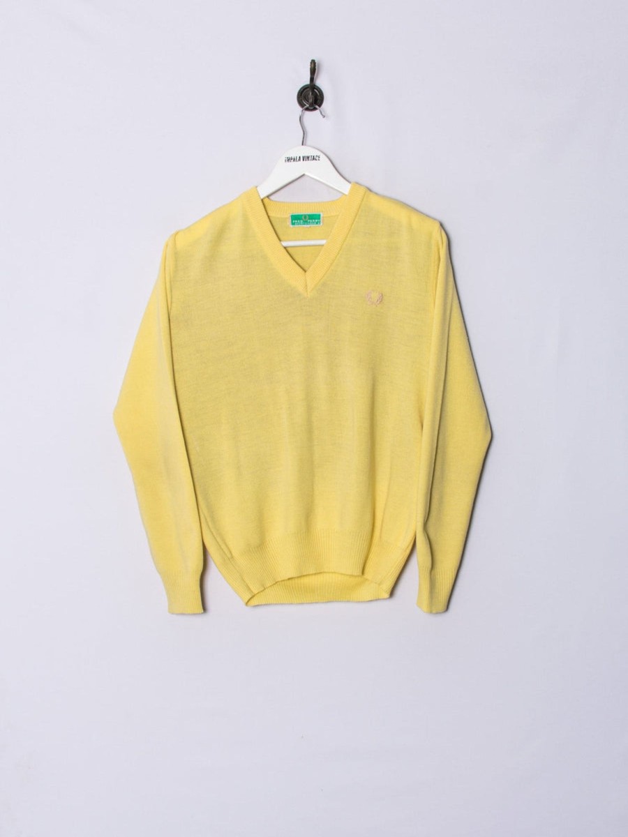 Impalavintage Fred Perry V-Neck Sweatshirt Hot