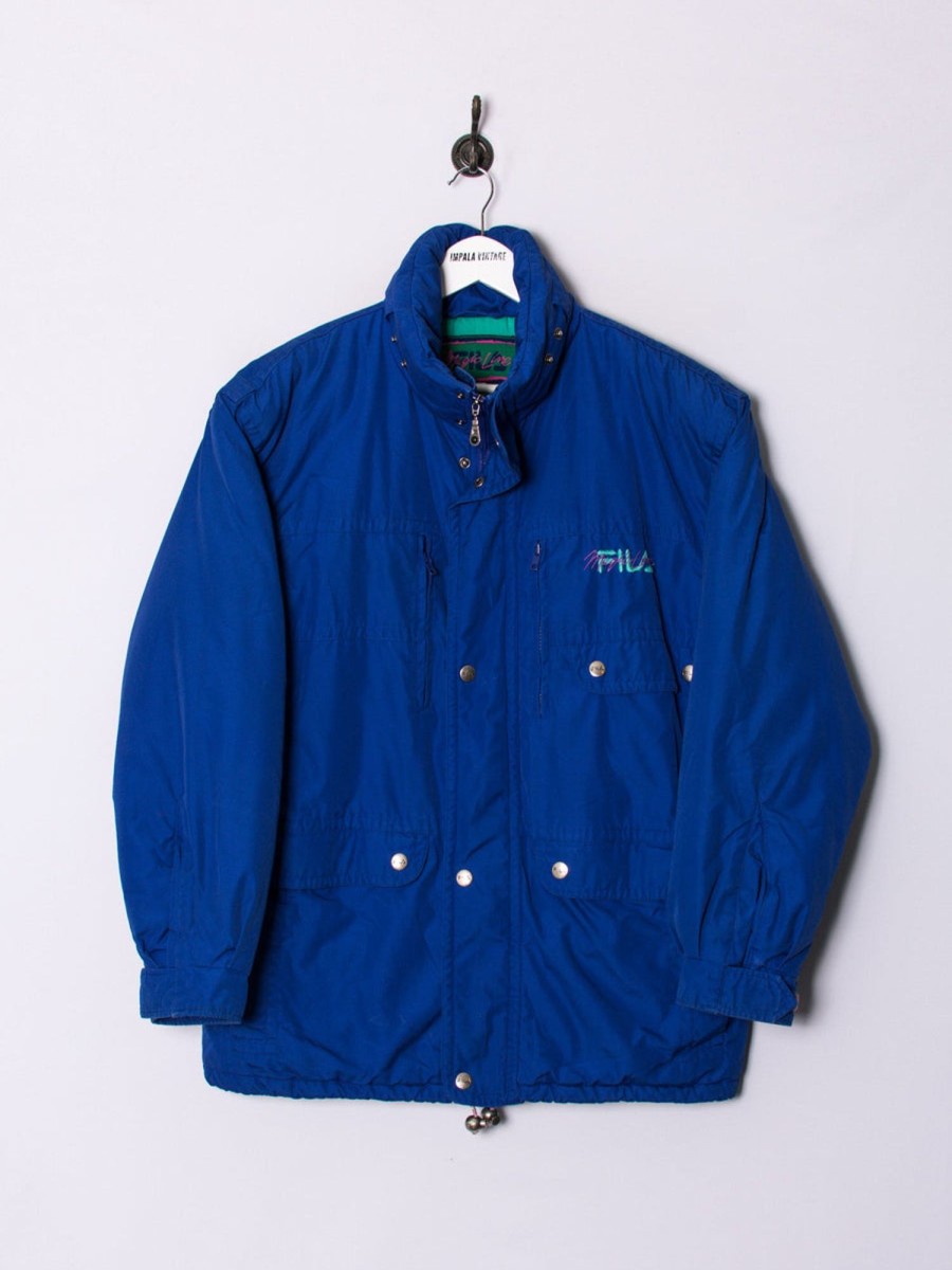 Impalavintage Fila Magic Line Blue Coat Clearance