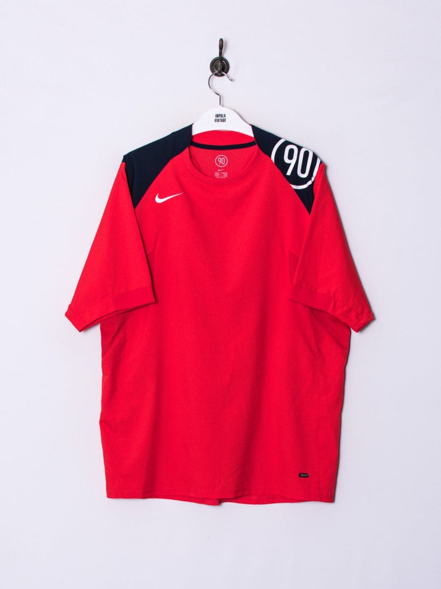 Impalavintage Nike Total90 Red Dri Fit Tee Wholesale