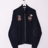 Impalavintage La Martina Navy Blue Zipper Sweatshirt Clearance