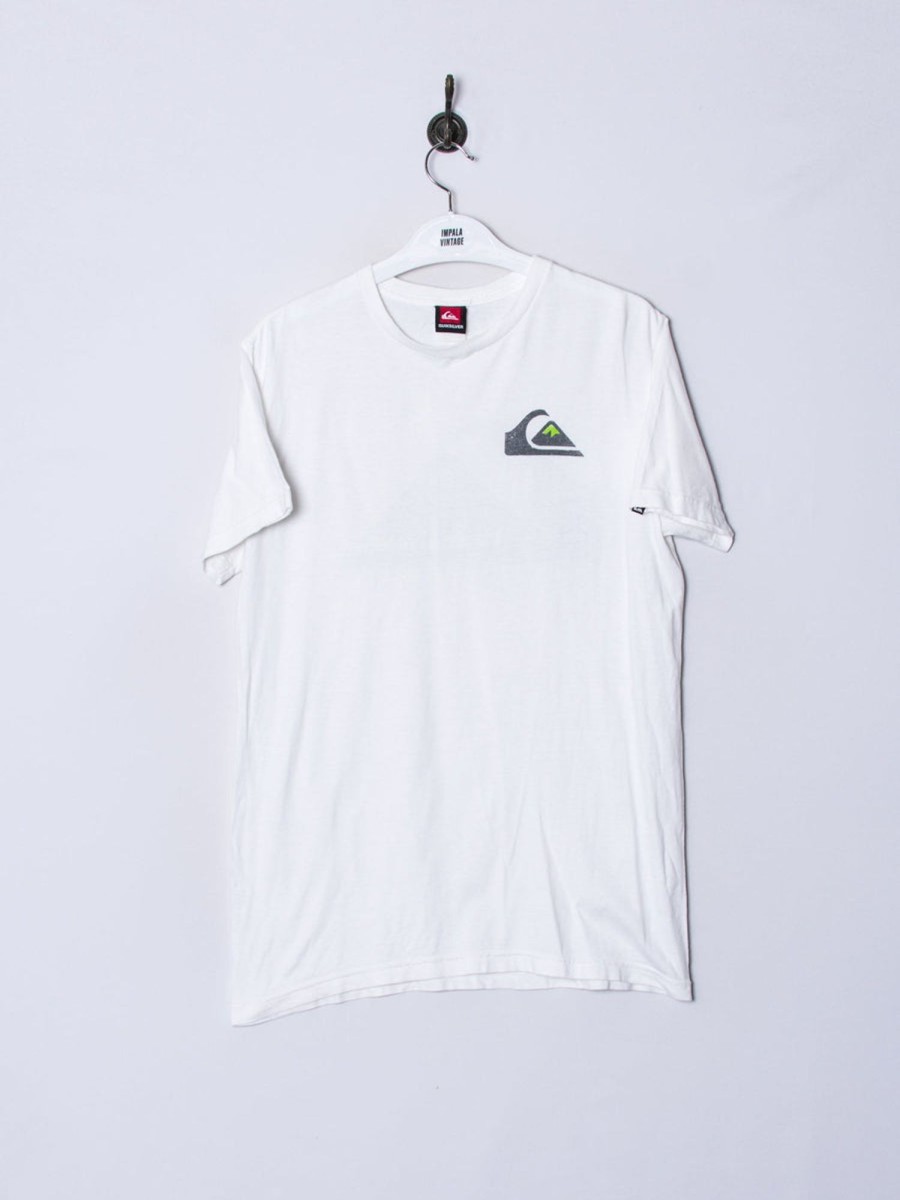 Impalavintage Quicksilver White Cotton Tee Clearance