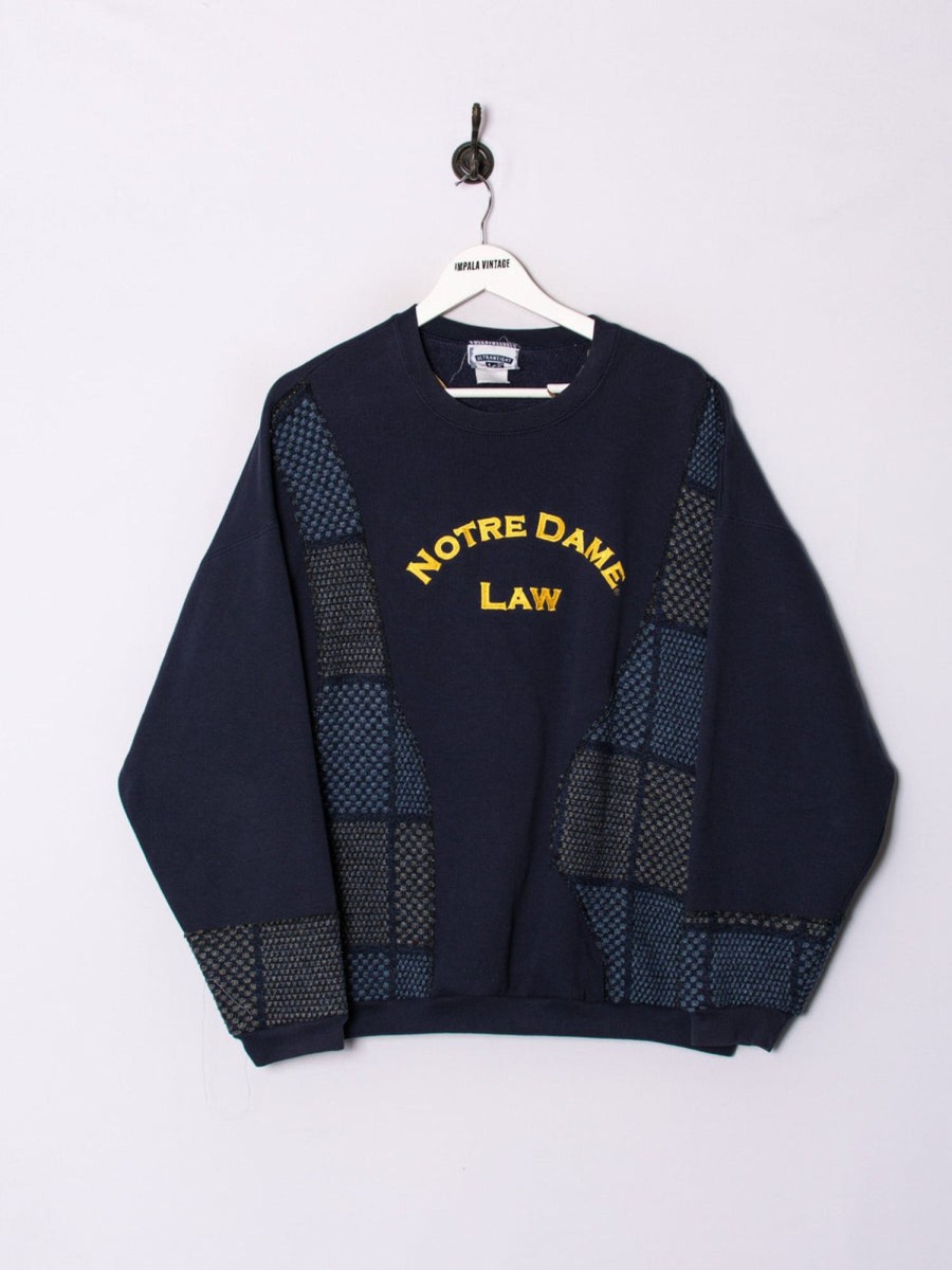 Impalavintage Notre Dame Law Rework Sweatshirt Hot