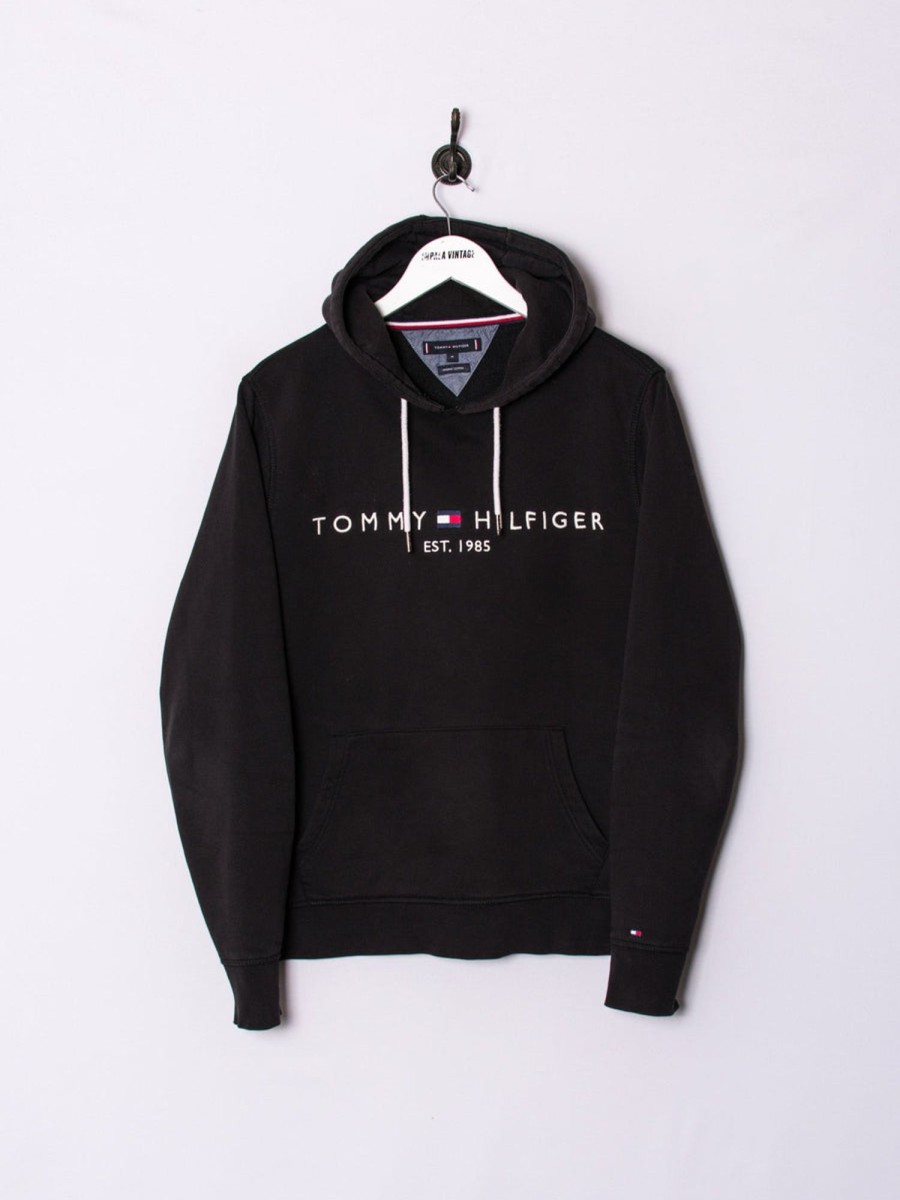 Impalavintage Tommy Hilfiger Black Hoodie New