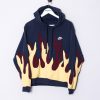 Impalavintage Nike Navy Blue Rework Hoodie Online