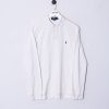 Impalavintage Polo Ralph Lauren White Long Sleeves Poloshirt New