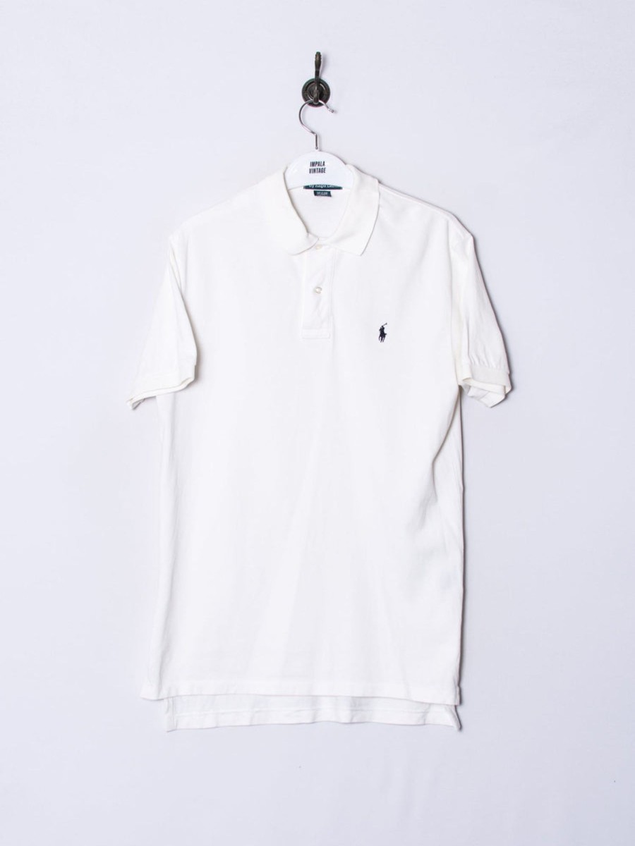 Impalavintage Polo Ralph Lauren White Poloshirt Clearance