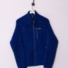 Impalavintage Patagonia Ii Blue Zipper Fleece Hot