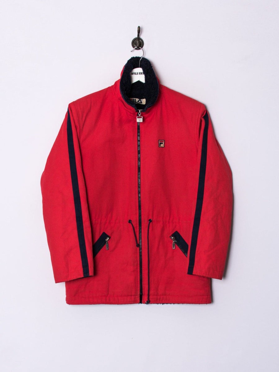 Impalavintage Fila Long Heavy Jacket Clearance