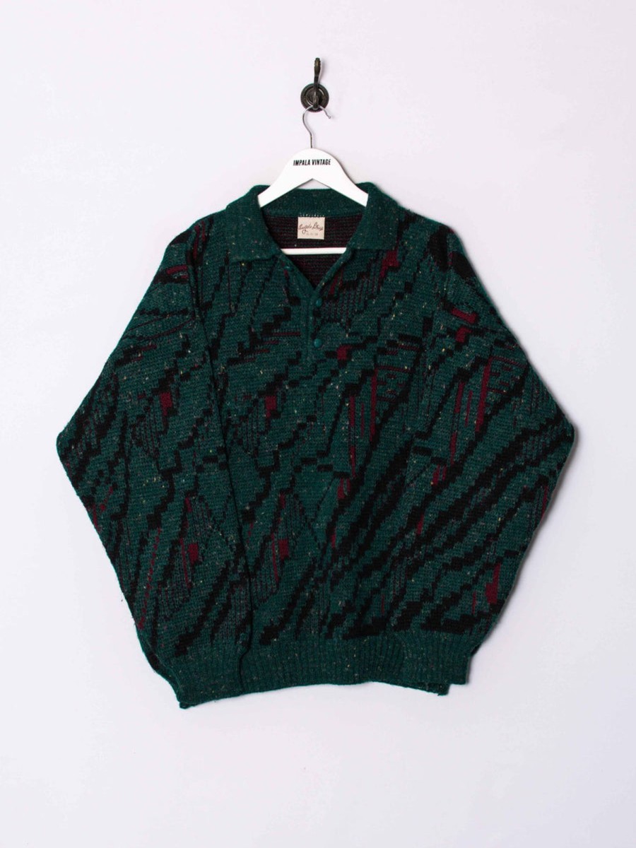 Impalavintage Angelo Litrico Green Sweater New