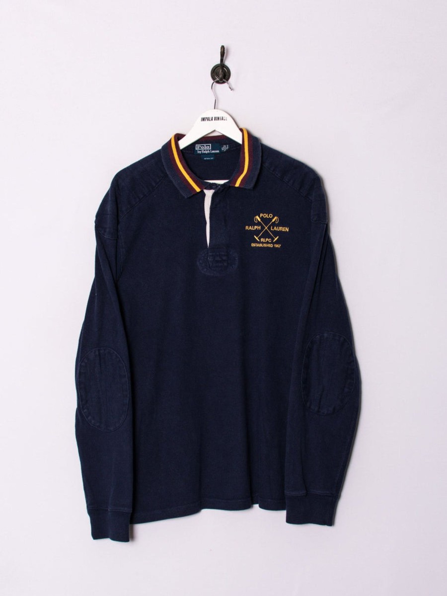 Impalavintage Polo Ralph Lauren Navy Blue Sweatshirt Wholesale