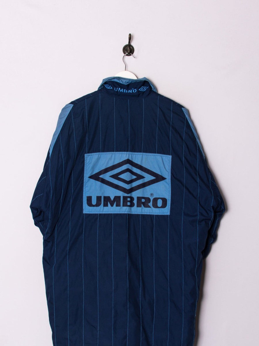 Impalavintage Umbro Blue Long Heavy Jacket Clearance