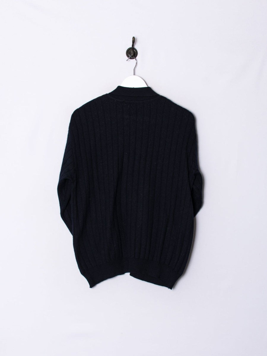 Impalavintage Bueckle Navy Blue Sweater Clearance