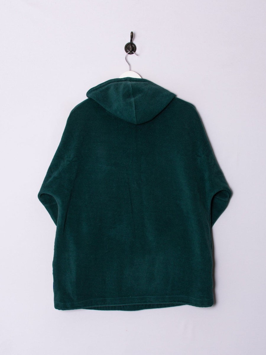 Impalavintage Nudos Green Hooded Fleece New