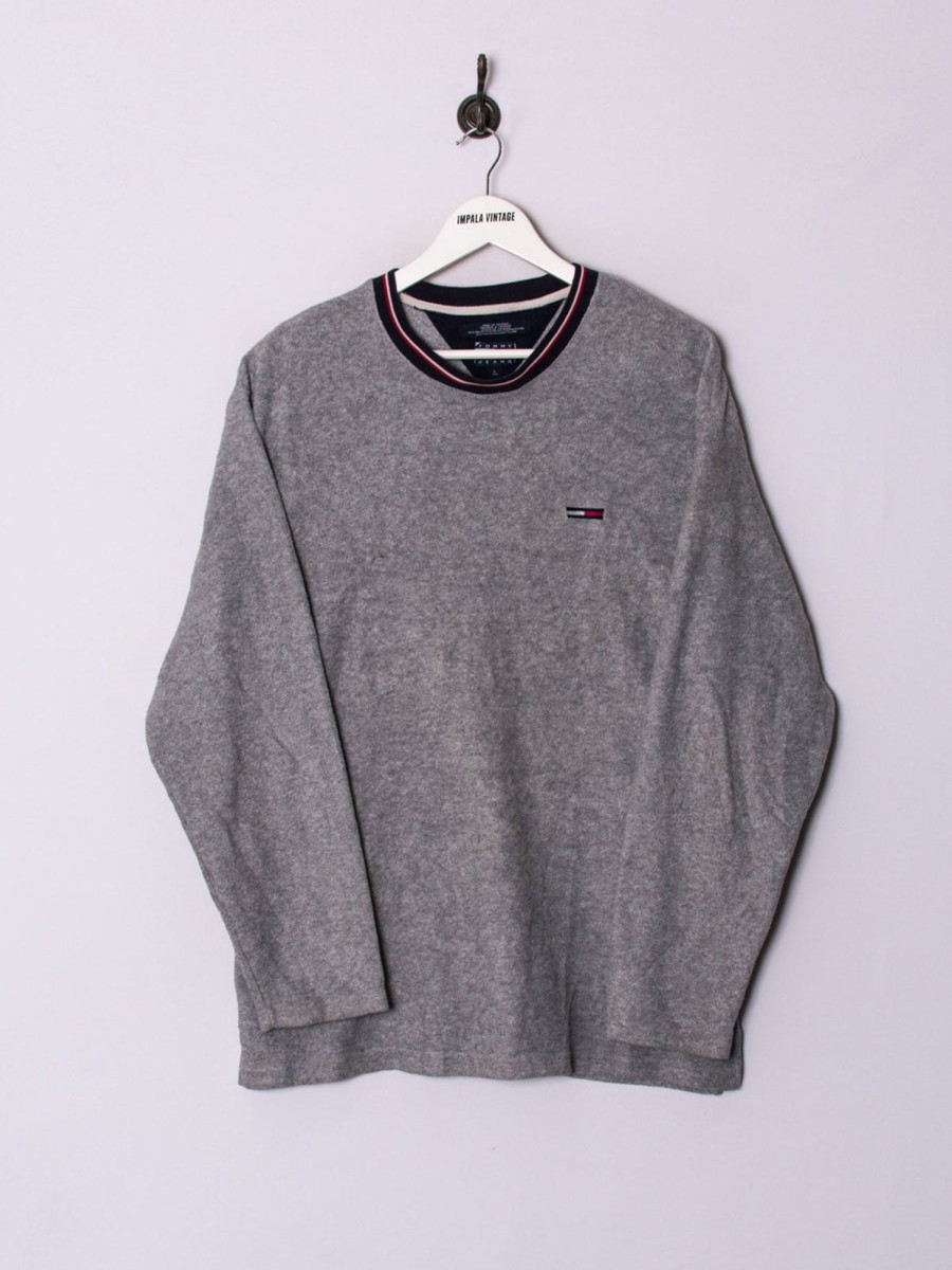 Impalavintage Tommy Hilfiger Grey Fleece Hot