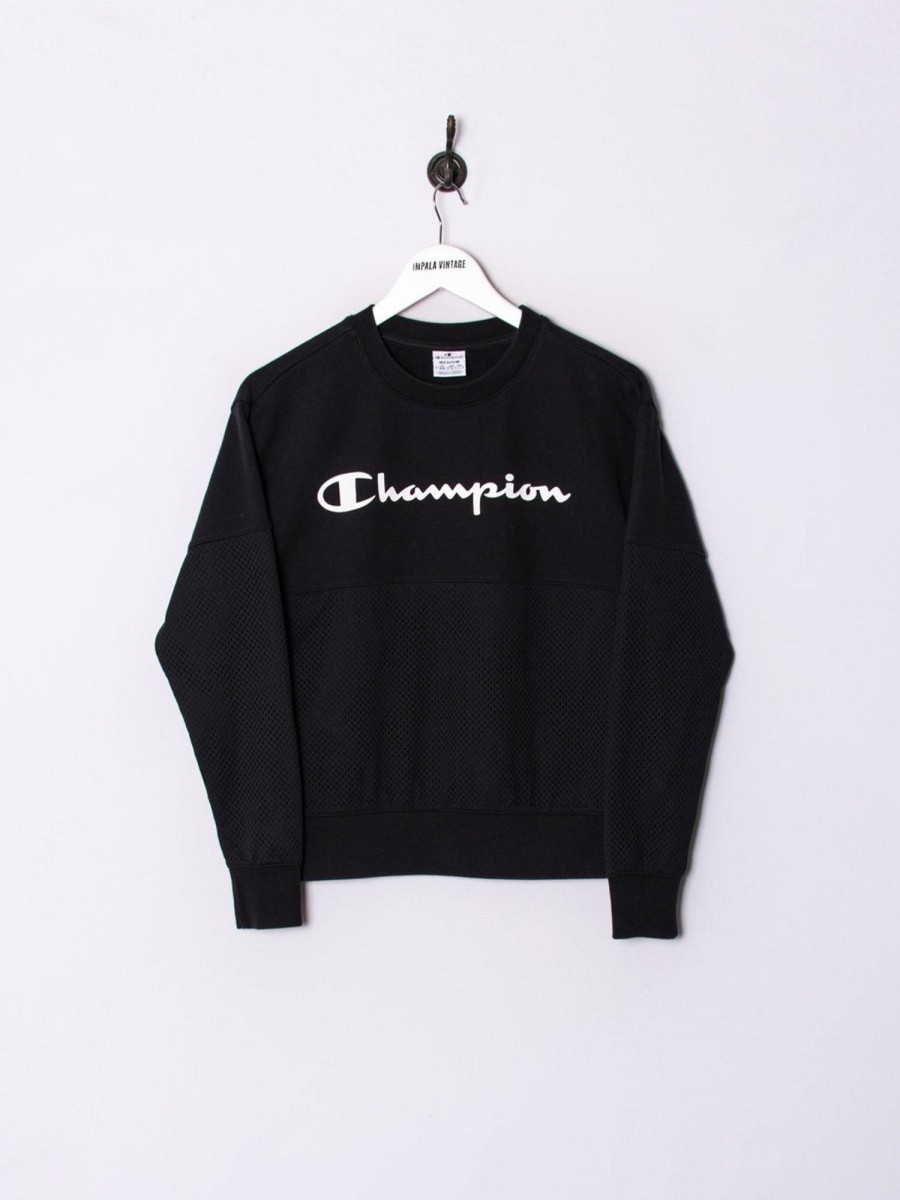 Impalavintage Champion Black Ii Sweatshirt Hot