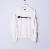 Impalavintage Champion White I Retro Sweatshirt Hot